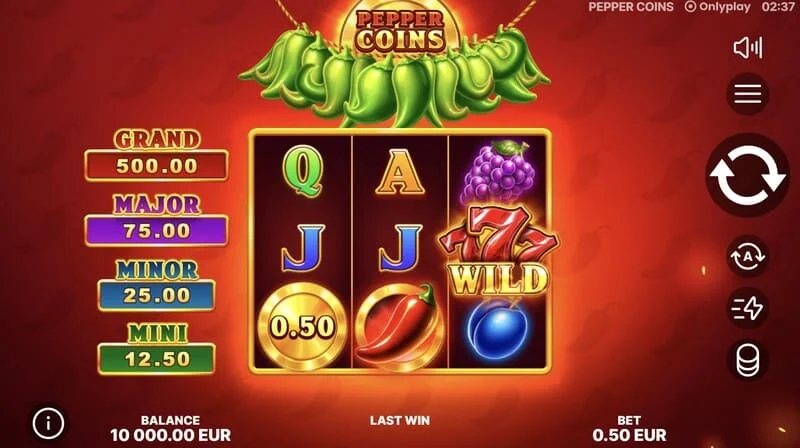 Pepper Coins - Wild symbol on the reels